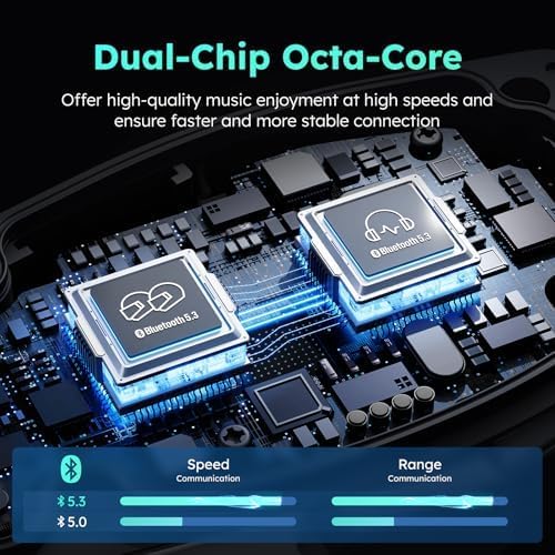 F1 3-Mode Motorcycle Helmet Intercom for 10 Riders, Offline Voice Control Motorcycle Bluetooth Headset with Hi-Fi Speaker, Multitasking,Mesh Helmet Communication Systems, Fast Charging, 2 Pack