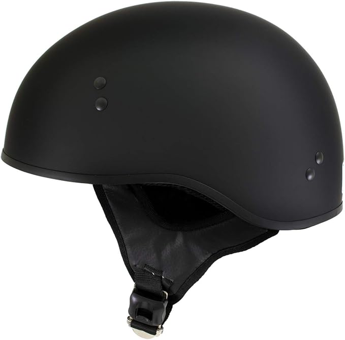 Hot Leathers Advanced Motorcycle DOT Skull Cap Classic Half Helmets Biker HLT