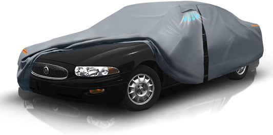 Waterproof Buick Century(1993-2005) Car Cover with Breathable Vents, [2025 Upgrade] Premium Covers with Cotton Liner and Zipper Door, Sun Rain Snow Dust Uv Protection.(Gift with Towel)