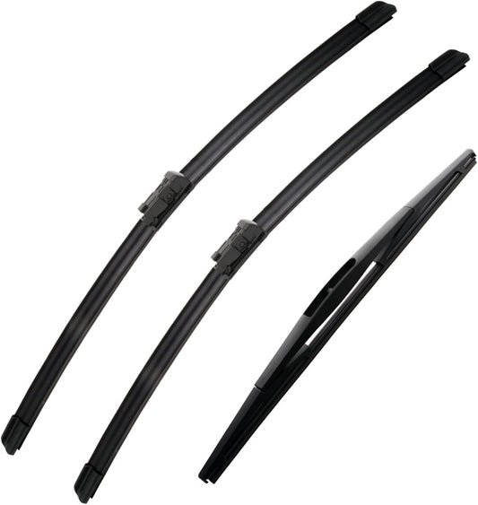 3 Wipers Set-26"+17" Front Windshield Wipers and 14" Rear Wiper Blade for Subaru Forester 2019-2022-Factory Original Equipment Replacement (Pack of 3)‎Push Button/Top Lock