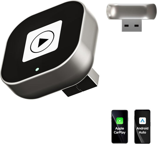 Spedal CL322 Wireless CarPlay & Android Auto Adapter – 2025 Upgrade Mini Design - Converts OEM Wired to Wireless, Plug & Play, Auto Reconnect, Compatible with iPhone 6+, Android 11+ (2016+ Cars)