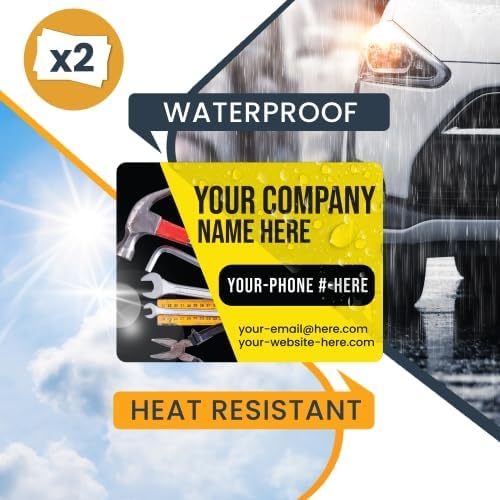 Magnet Me Up Customizable and Personalized Automotive Magnet Decals (12”x18” Builder Rectangle)