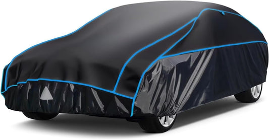 Hail Protector Car Cover, Outdoor Anti Hail Car Covers Thick Multi-Layered EVA, Hail Proof Car Cover All Weather, Hail Protection Padded Fit Large Sedan/Coupe (Length 209 to 218 inch)