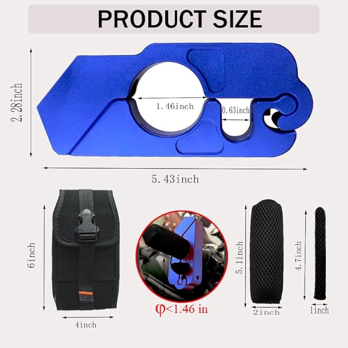 Motorcycle Throttle Lock - Heavy Duty Motorcycle Locks Anti Theft, Motorcycle Accessories for Moped Dirt Bike Scooter and ATV