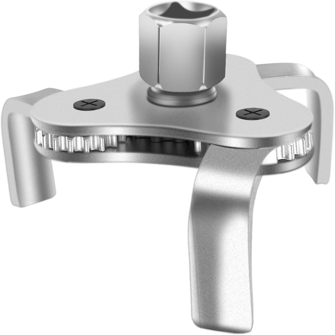 Universal Adjustable Oil Filter Wrench, Carbon Steel, 3-Jaw Design, 2.5-4.5 Inch Range, Suitable for Cars, Trucks, Motorcycles, Lawn Mowers