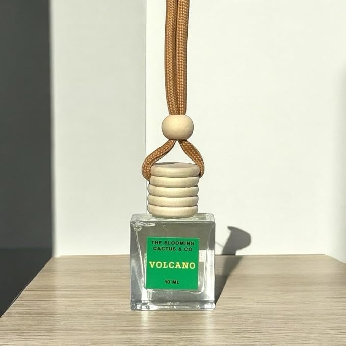 Car Air Freshener with 1 Oz Refill included | Car scented on the go | Car Air Freshener | Long Lasting Hanging Fragrance | Phthalate Free Fragrance. (Volcano (Type), 10 ml)