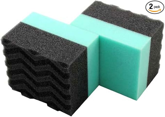 Chemical Guys Wonder Wave Durafoam Tire Shine Applicator Pads - Foam Pads for Applying Tire Dressings, Protectants, Wax, Polish and Car Detailer Products for Trucks and SUVs - 2 Pack