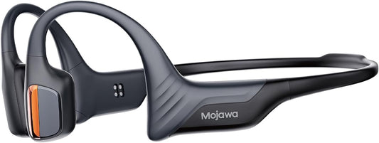 Purra Run Bone Conduction Sport Headphones, Open-Ear Bluetooth Headphones with Mic, IP67 Waterproof, Deep Bass, Voice Control, Secure Fit for Running, Cycling, and Workouts (Black)