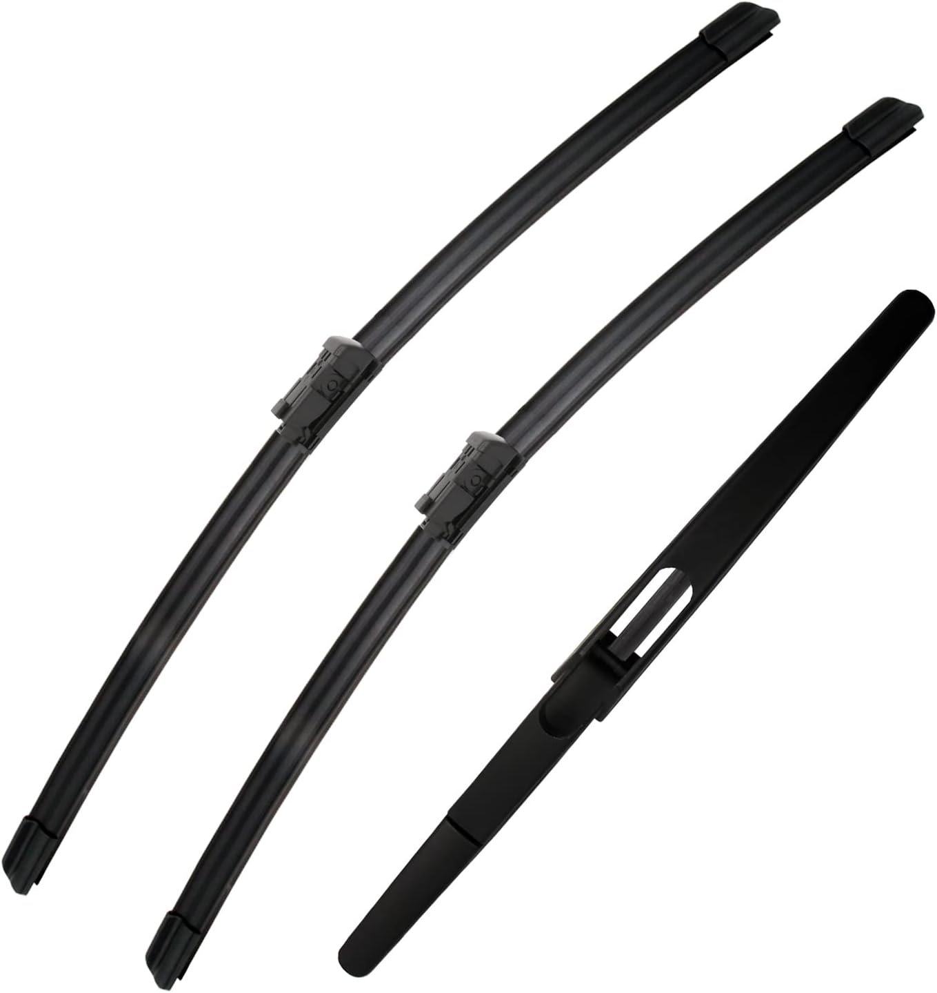 3 Windshield Wipers Set-Mercedes Benz GL 2013-2016, GL450 GL350 GL550 ML 2012-2015 ML350 ML550 ML63 GLE Equipment Replacement - 26"+23"+12" (Pack of 3)