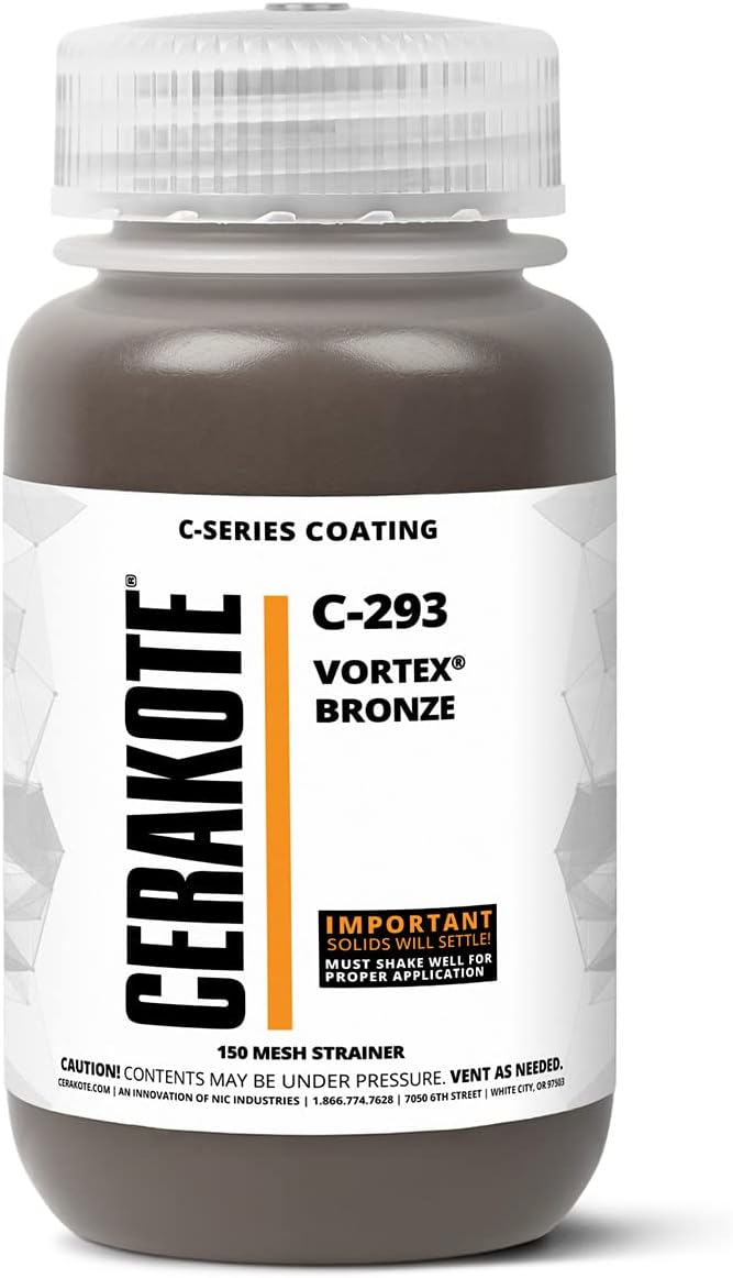 CERAKOTE® (AIR CURE C-SERIES VORTEX BRONZE (16oz) |C-293P|-Our Ceramic Technology Combines Performance with Color on All- Metals, Polymers + More