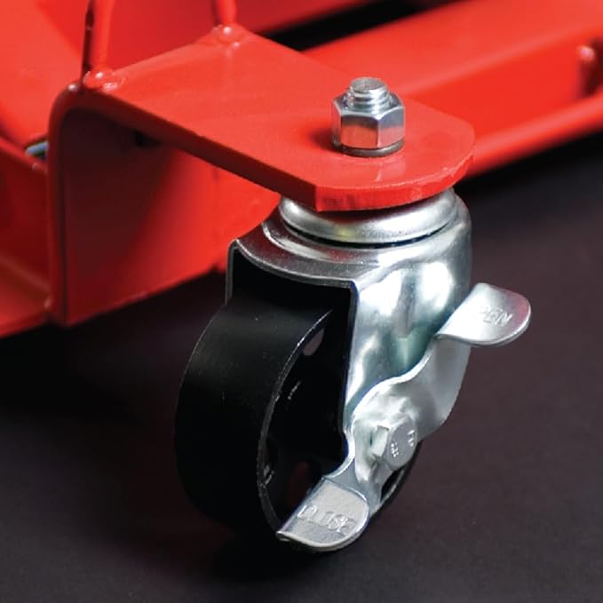 Big RED 1500LBS Hydraulic Motorcycle Lift Jack, Powersports Lift Table Operated ATV Dirt Bike Scissor Jack Stand, Fit for Motorcycle UTV Snowmobile, Red