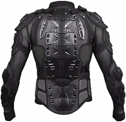 Motorcycle Full Body Armor Protective Jacket Guard ATV Motocross Gear Shirt Black Size XL