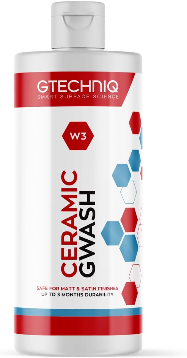 Gtechniq Car Shampoo. 2-in-1 Ceramic GWash and Hydrophobic Coating for Car Cleaning. Cleans and Repels Dirt, Car Cleaner for Up to 3 Months Protection, Super Concentrated - 1L