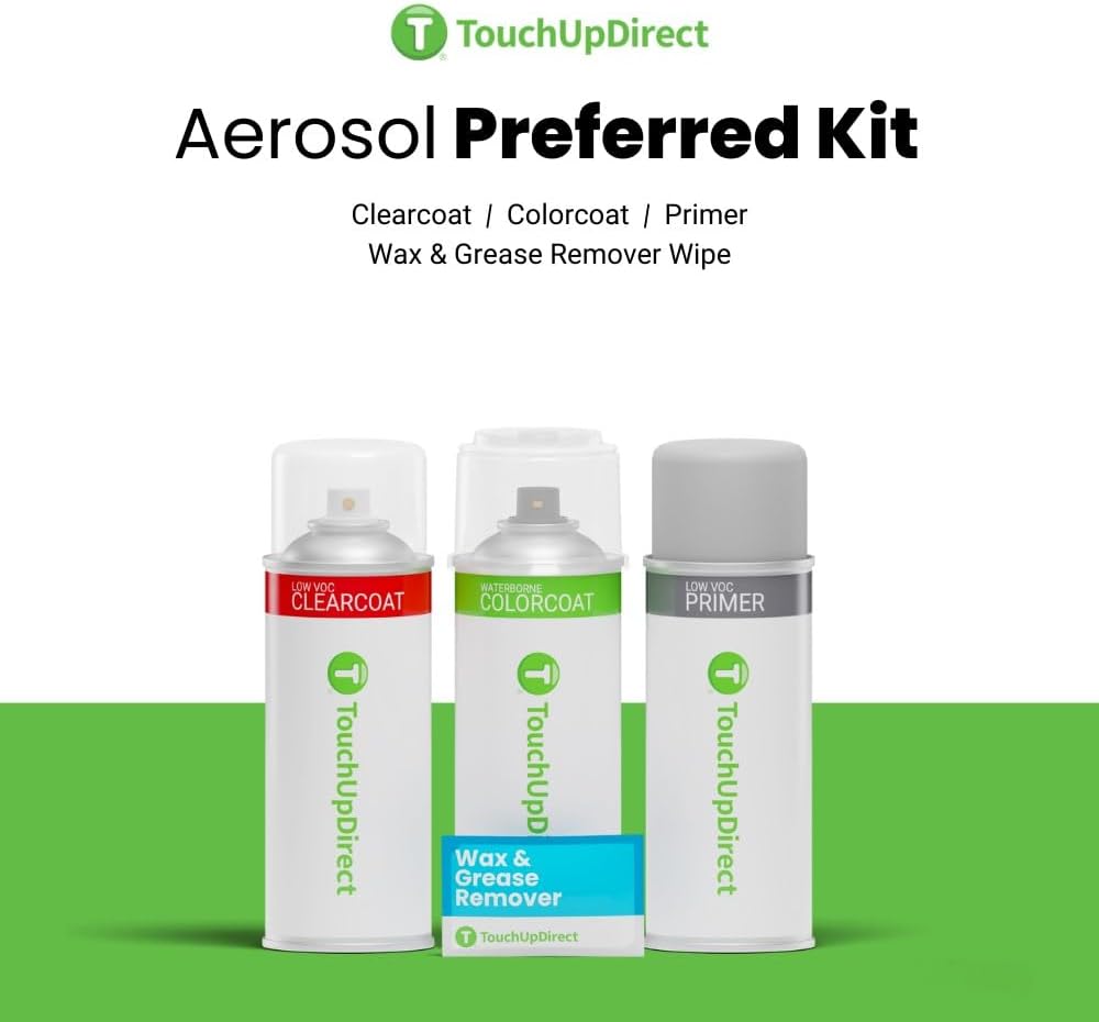 TouchUpDirect 1K5 Moon Dust Compatible with Toyota Exact Match Touch Up Paint Aerosol - Preferred Kit