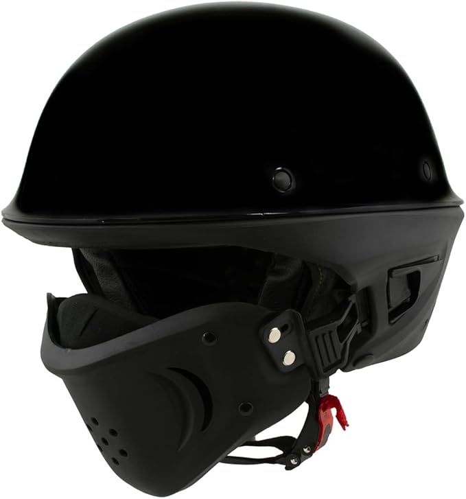 Milwaukee Helmets Open Face 3/4 Motorcycle Biker Rider Helmets MPH98XX - Large