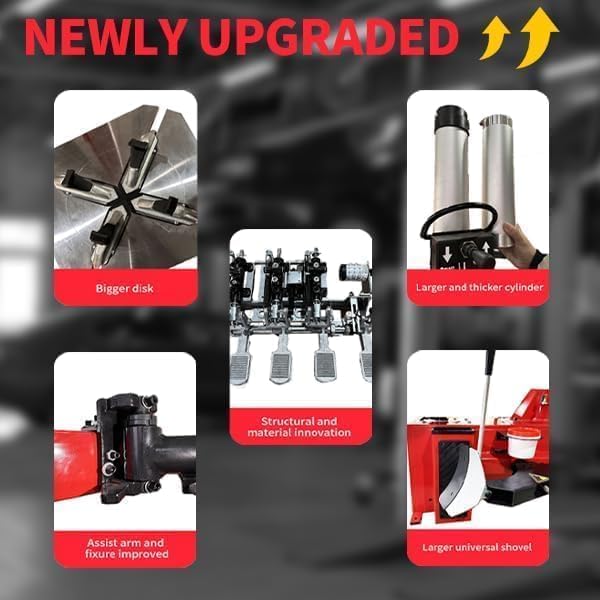 KATOOL 2.0HP Tire Machine Combo with Bead Blaster Double Assit Tire Changer Machine with Wheel Balancer Machine with Wheel Guard (KT-T830W+KT-B750)