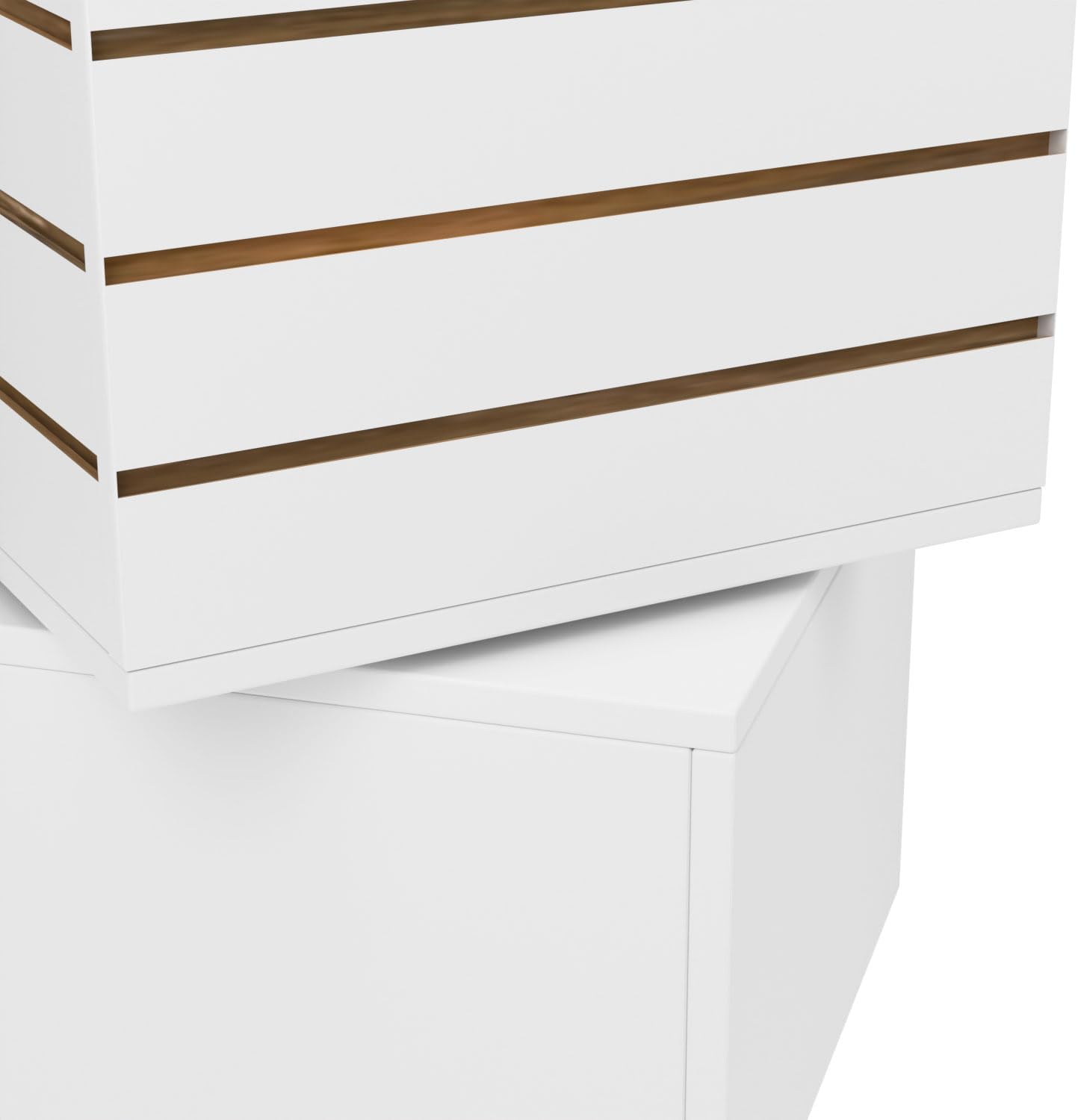 WISDOMFUR Rotating Slatwall Display Rack – 16"x16"x60" White Spinning Tower with Wheels – Retail Display Fixture for Accessories, Hooks & Shelves