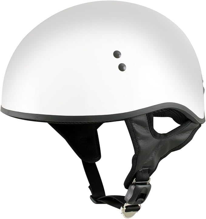 Hot Leathers Advanced Motorcycle DOT Skull Cap Classic Half Helmets Biker HLT