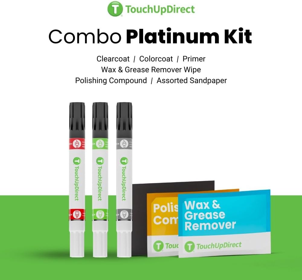 TouchUpDirect 3U5 Supersonic Red Tricoat for Toyota Exact Match Touch Up Paint Combo - Platinum Package
