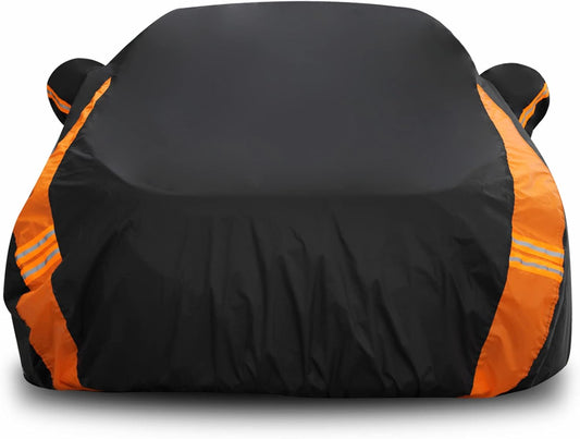 Avecrew Car Cover Waterproof All Weather for Automobiles, Outdoor Heavy Duty Full Exterior Covers for Sedan(186"-193")