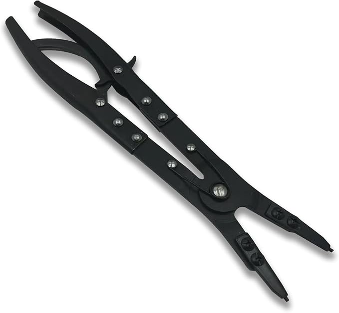 38700 Spindle Snap Ring Pliers, 12in Heavy Duty Internal External Snap Ring Pliers, for Installation and Removal of Circlips，Compatible with Ford Super Duty Pickups 2007 and Newer