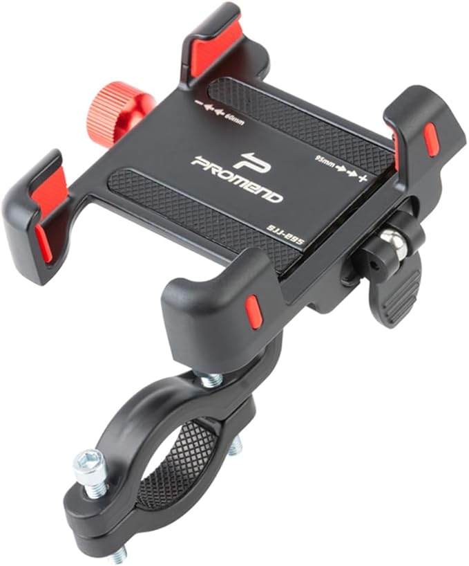 Quick Release Bike Phone Mount Holder, Aluminum Alloy Motorcycle Phone Mount, 360° Rotation, Universal Bicycle Phone Mount for 4.5-7 Inch Phones