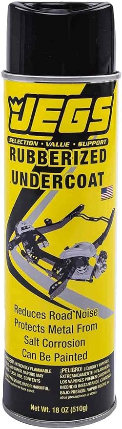 JEGS 72055 Rubberized Undercoating 18 oz. Spray Can Waterproof Paintable