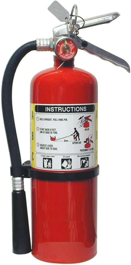 5lb ABC Dry Chemical Fire Extinguisher with Heavy Duty Vehicle Bracket (3) each