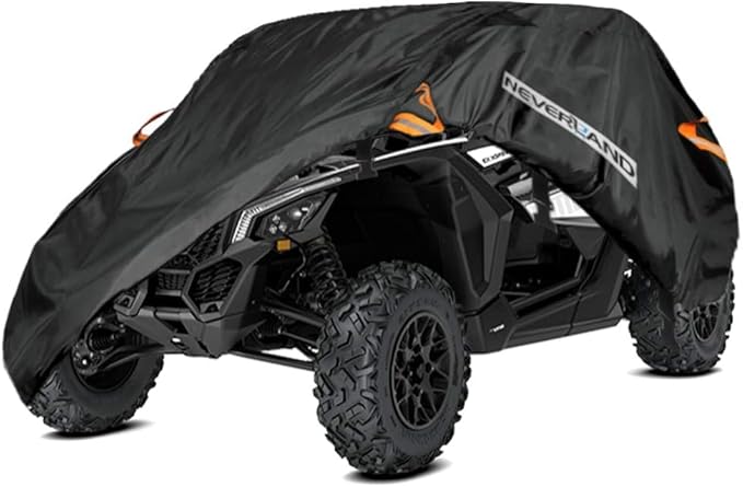NEVERLAND UTV Cover Waterproof - All Weather Protection UTV Cover Compatible with RZR Polaris Ranger Yamaha Rhino Can-Am Commander Defender Honda Pioneer Sxs
