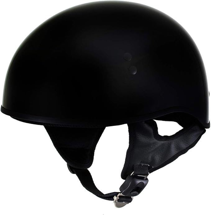 Hot Leathers Advanced Motorcycle DOT Skull Cap Classic Half Helmets Biker HLT
