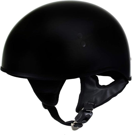 Hot Leathers Advanced Motorcycle DOT Skull Cap Classic Half Helmets Biker HLT