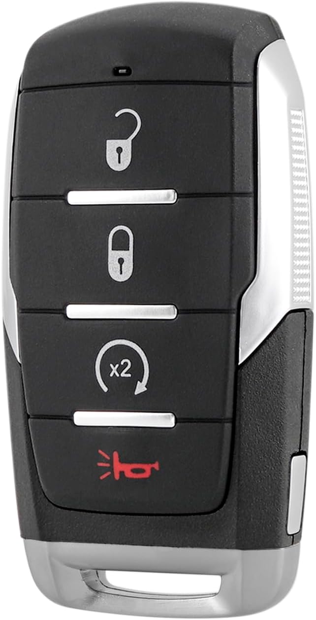 4-Button Smart Key Fob for Dodge Ram 1500 (2019-2024), 433MHz, FCC ID: OHT-4882056, P/N: 68442907 68291689