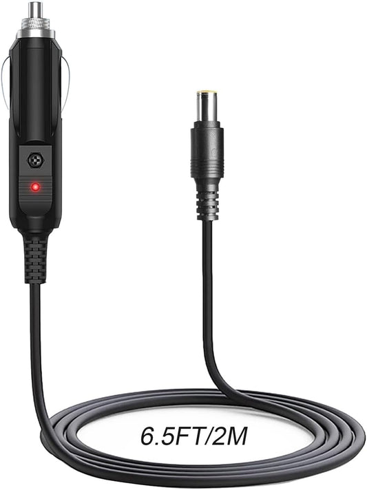 Car Charger Power Adapter Compatible with BLUETTI Car Charging Cable EB3A / EB70 / EB70S Portable Power Adapter 2M/6.5FT Charging Cord with DC 8MM Input Port