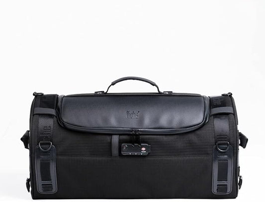 Niche Stackable Tail Bag, Three sizes, Motorcycle Rear Seat Bag with Waterproof Rain Cover, Motorbike Travel Luggage, Zipper closure, Large Capacity-36L