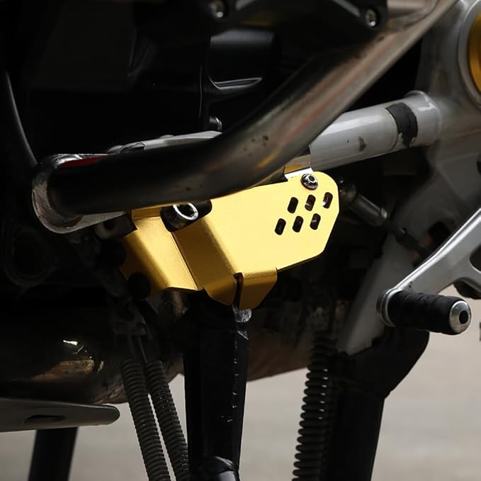 Modeer for R1200 R1250 GS Adventure R1250GS HP -2024 Motorcycle Sidestand Side Stand Switch Protector Guard Cover Cap R 1200 1250 GSA R1250GSA R1200GS adv R1250R R1250RS R1200R R1200RS (Gold)