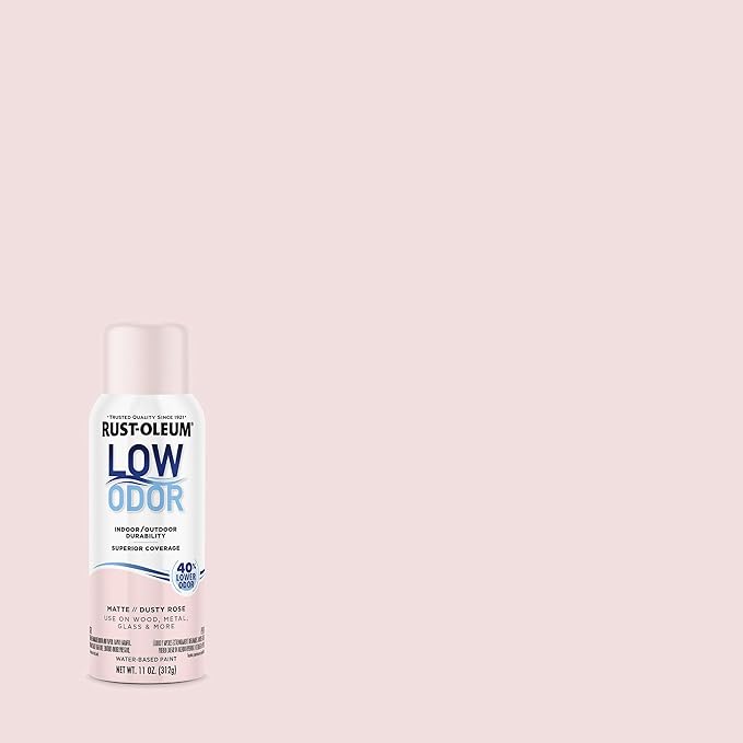 Rust-Oleum Low Odor Premium Spray Paint, 11 oz, Matte Dusty Rose