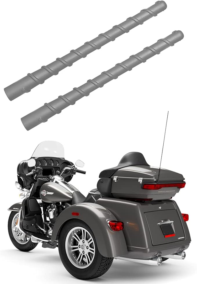 Short Antenna for Harley Davidson Touring | Street Glide | Electra Glide | Road Glide | Tri Glide | Ultra Limited/Classic, 1998-2026 | Designed for Optimized Radio Reception, 7 Inches Spiral Antenna