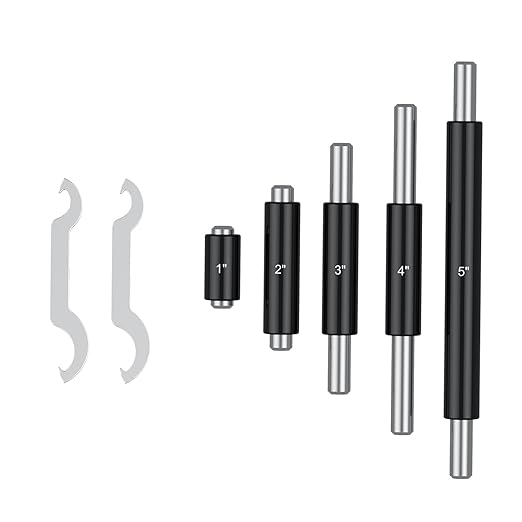 HDLNKAK 0-6 inch Outer Diameter Micrometer Set, 6-Piece high-Precision Micrometer Tool Set, Equipped with 0.0001 inch Scale and Tungsten Carbide tip, Comes with a Sturdy Portable Carrying case.