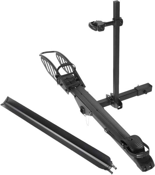 Sole R 1-Bike Rack, Hitch-Mount Platform E-Bike Rack with Ramp, 100 lbs Capacity, Fits Car, SUV, Truck, RV, Van with 2-Inch Receiver and Up to 5-Inch Fat Tires Bicycle