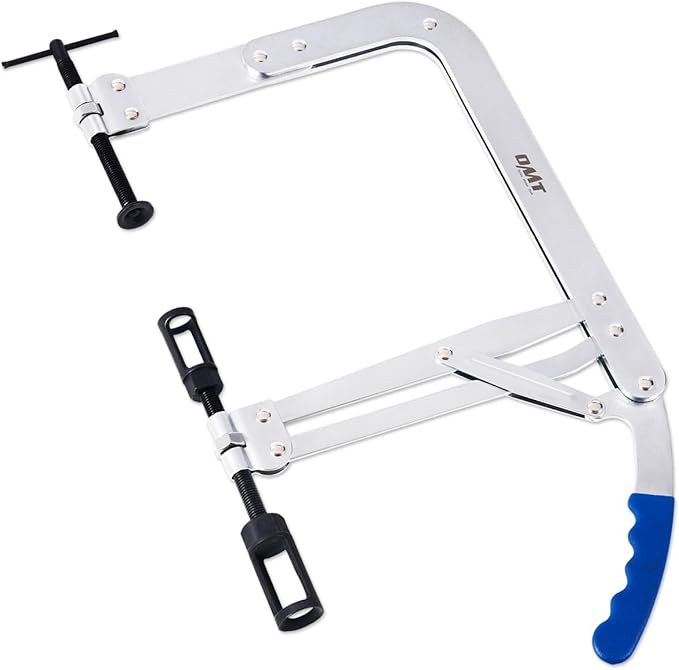 Orion Motor Tech Universal Valve Spring Compressor Tool, Valve Spring Removal Tool & Adjustment Tool with 1" & 1-3/16" Adapters, Direct Action Valve Spring Compression Tool for Cars Trucks and More