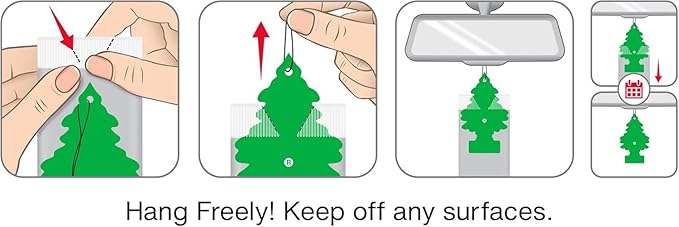 Little Trees Car Air Freshener | Hanging Tree Provides Long Lasting Scent for Auto and Home | Warm Pumpkin Spice, 24 Air Fresheners
