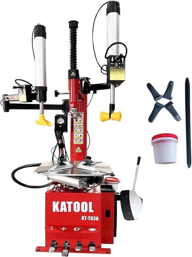 KATOOL 2.0HP Tire Machine Combo with Bead Blaster Double Assit Tire Changer Machine with Wheel Balancer Machine with Wheel Guard (KT-T830W+KT-B750)
