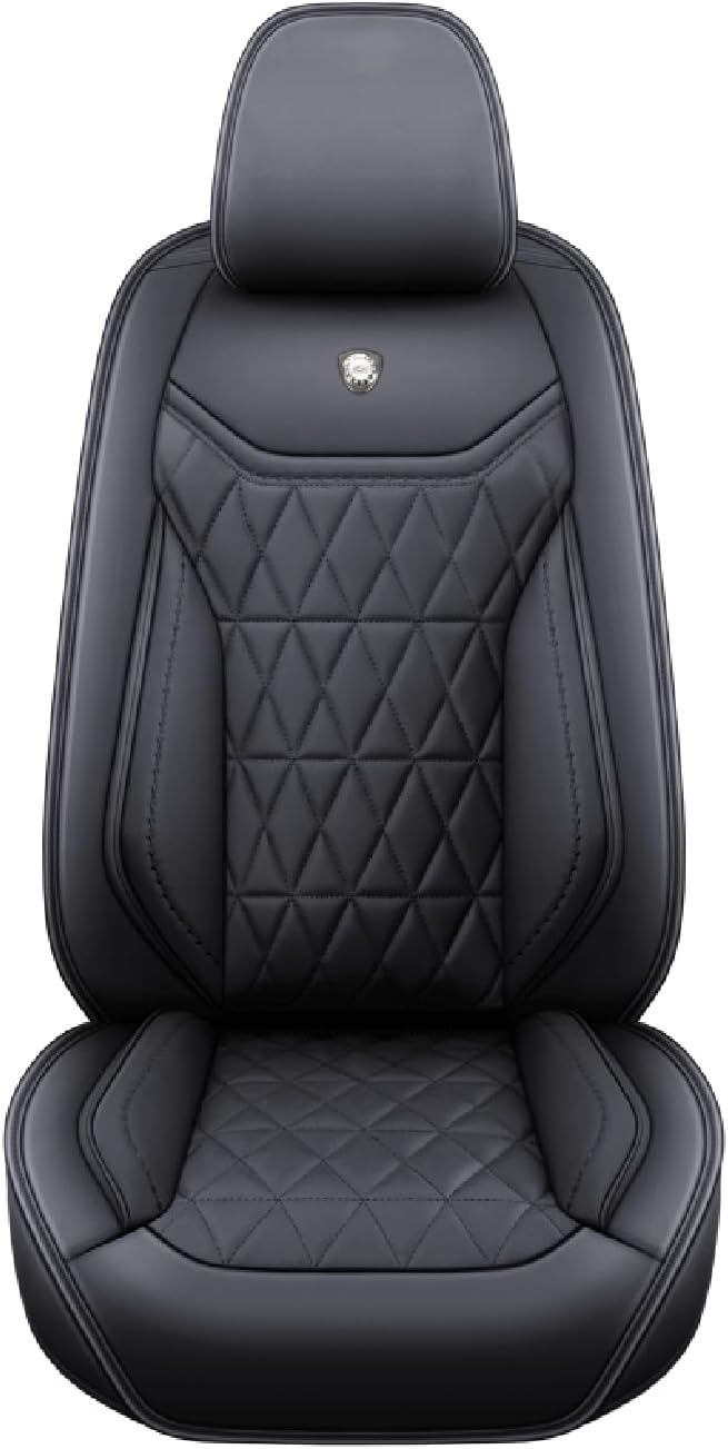 Leather Car Seat Covers,Waterproof Seat Covers 5-Seater Full Set with Airbag Compatible,Universal Automotive seat Covers for Cars,SUV,Trucks,Pickup