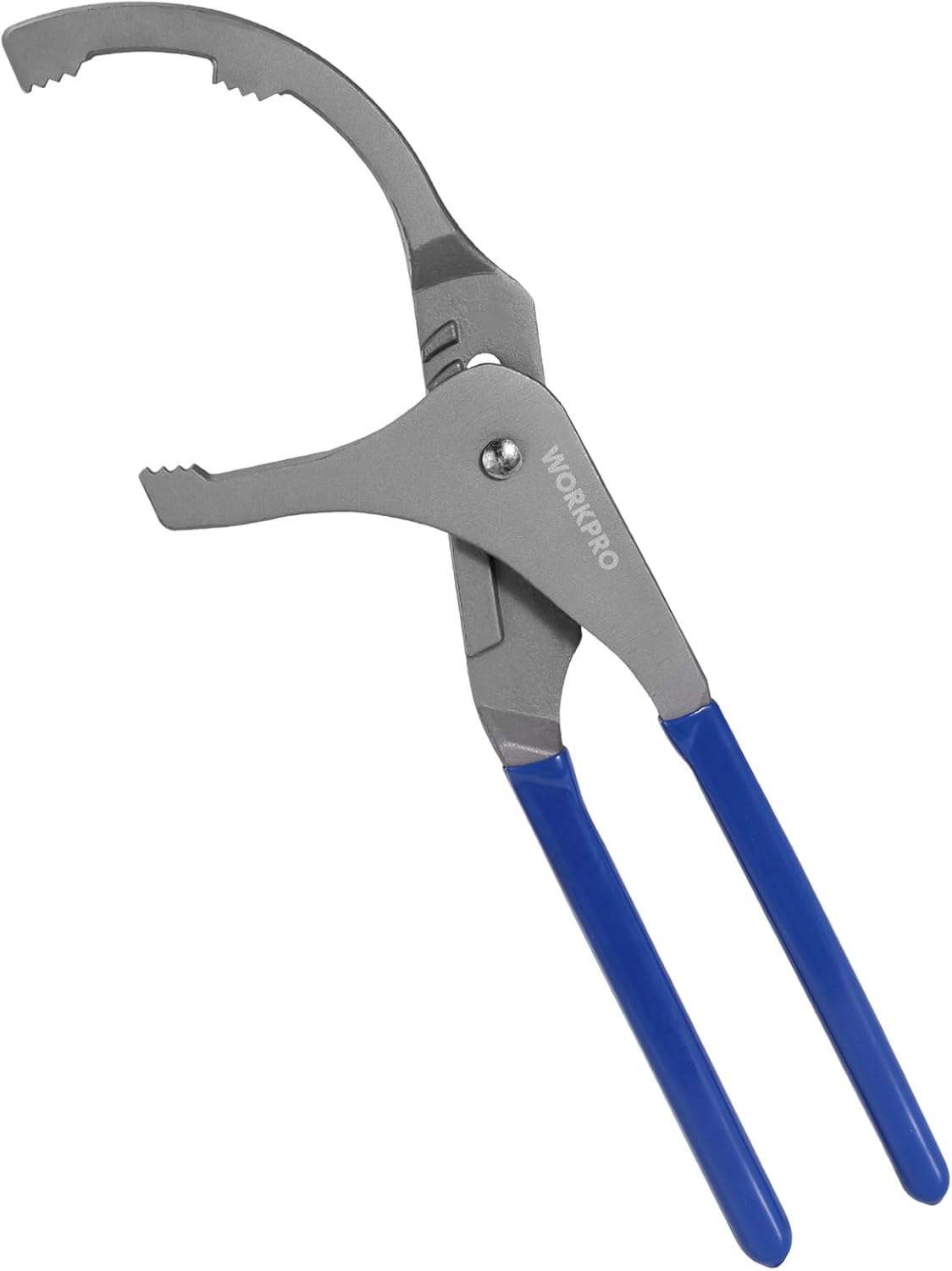 WORKPRO Oil Filter Wrench, 12" Oil Filter Removal Pliers Tools, 5-Position Adjustable Design Fits 2-1/2" to 3-3/4" in Diameter, Ideal for Engine Filters, Cars, and Trucks