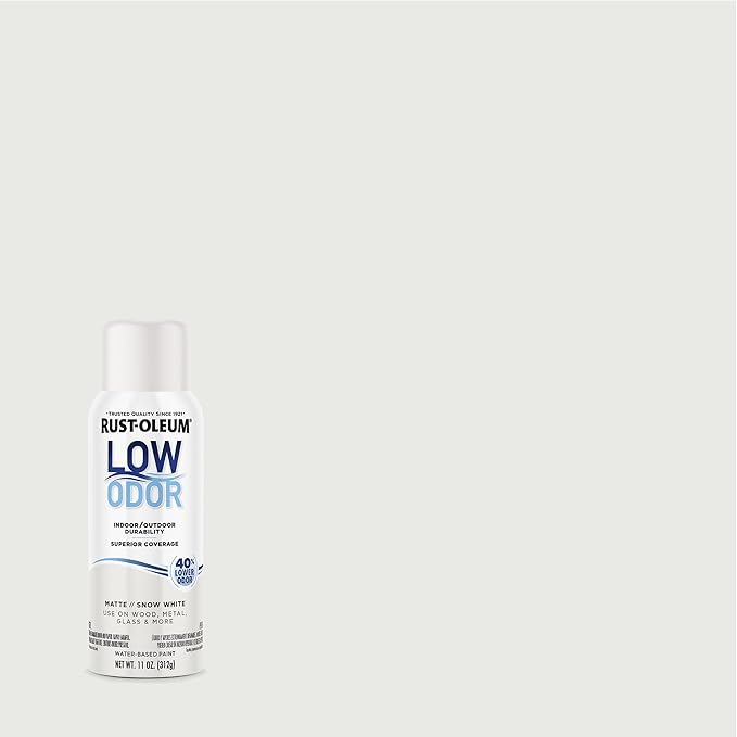 Rust-Oleum Low Odor Premium Spray Paint, 11 oz, Matte Snow White