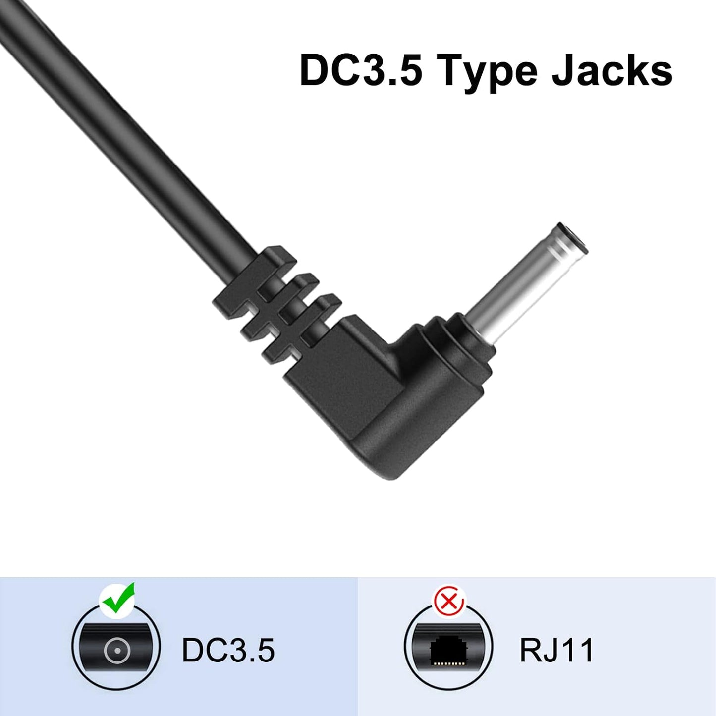 Radar Detector Cable, USB to DC3.5 Plug Cable,for Cobra Whistler Escort Valentine One Uniden Beltronics Radar Detector,Replacement Power Cable for Radar Detectors (DC3.5-9.84ft)
