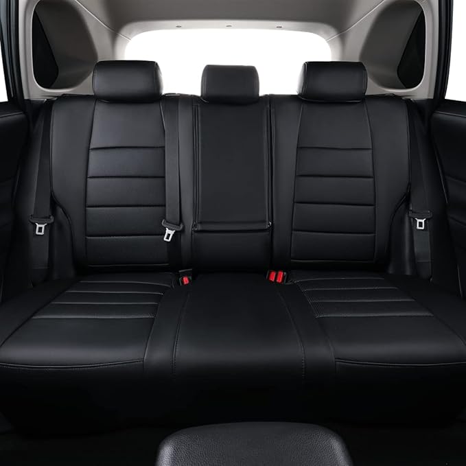 coverdream Corolla Cross Leather Seat Covers Custom Fit for 2022-2026 Toyota Corolla Cross L,LE,XLE,SE,S (Non-Hybrid) SUV,Fully Covered,Luxury Waterproof Car Seat Protector(Full Set,Black)