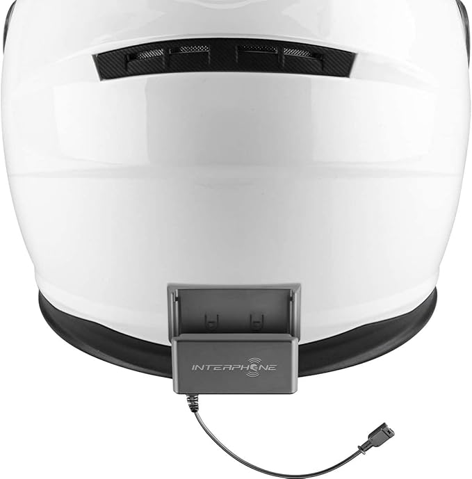 Interphone UCOM4 - Motorcycle Bluetooth Communication - 4 Riders up to 1.6 Km Range - Battery 15Hr - Helmets Headset Compatible TFT and GPS - DSP and Noise Control - Waterproof IP67 - Single Pack