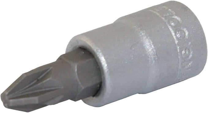 Teng Tools PZ2 1/4 Inch Drive Pozidriv Pozi PZ Chrome Vanadium Socket | Mechanic Tool | Hand Tool - M141602-C