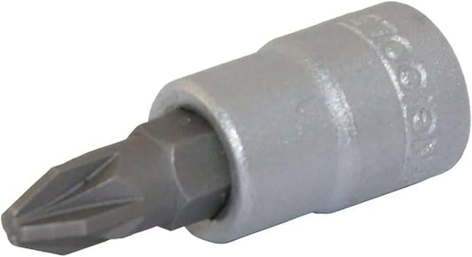 Teng Tools PZ2 1/4 Inch Drive Pozidriv Pozi PZ Chrome Vanadium Socket | Mechanic Tool | Hand Tool - M141602-C